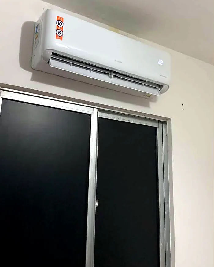 Instalação de split inverter em quarto — MK Climatização